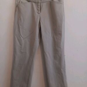 Elie Tahari Pants, Women's sz 6, Designer Beige, Straight, Flat Stomach Elegant